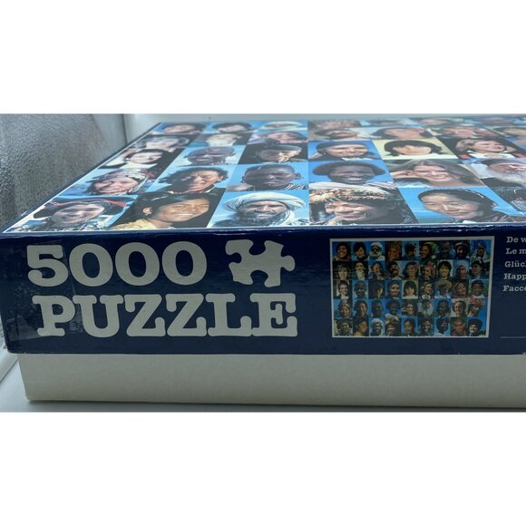 Happy Faces  People 5000 pieces Jigsaw Puzzle Made By Jumbo 1781 Sealed Bag - Picture 4 of 12